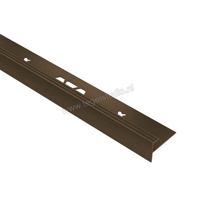  Schlüter Systems VINPRO-STEP Trapprofiel Aluminium ABGB - Alu, antiek brons geborsteld geanodiseerd Sterkte: 10 mm Lengte: 2,5 m VPSTL100ABGB | 289499
