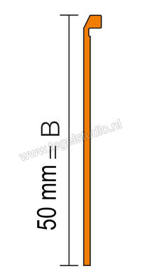 Schlüter Systems TREP-TAP Trapprofiel Aluminium AE - Alu. bruut mat geanodiseerd Sterkte: 50 mm Lengte: 1,5 m TAP50AE/150 | 289766