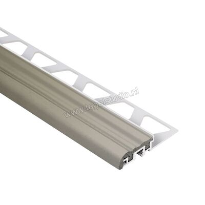 Schlüter Systems TREP-S Trapprofiel R9 Aluminium G - grijs Sterkte: 8 mm Breedte: 26 mm Lengte: 1 m G8S/100 | 289835