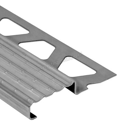 Schlüter Systems TREP-E 4VA Trapprofiel R10 Roestvast staal V4A E - Roestvast staal Sterkte: 13 mm Lengte: 2,5 m TE130/V4A | 289871