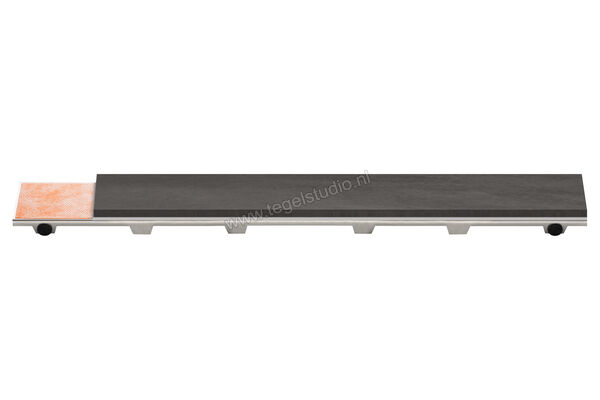  Schlüter Systems KERDI-LINE-D Gootafdekking Tegeldrager D gootafdekking zonder frame 49cm Roestvast staal V4A Lengte: 0,49 m KLDE50 | 290279