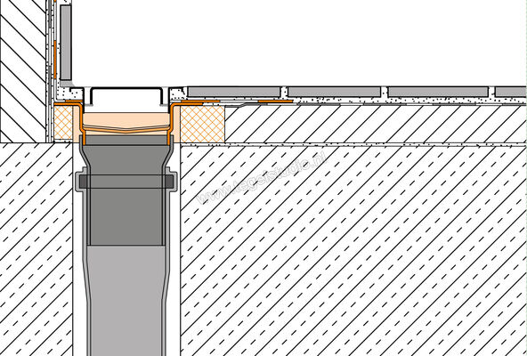 Schlüter Systems KERDI-LINE-VOS Set roestvaststalen lijnafvoergoot Lijnafvoergoot met sifon, decentrale afwatering, afvoer DN 50 verticaal 100cm Roestvast staal V4A Sterkte: 22 mm Lengte: 1 m KLVO50GSE100 | 290486