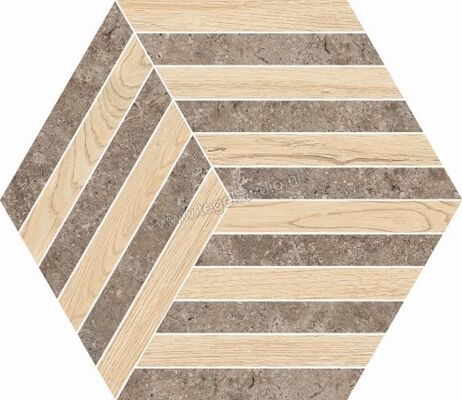 Novabell Landstone Earth 35x40 cm Vloertegel / Wandtegel Mat Gestructureerd Naturale LST669N | 291269