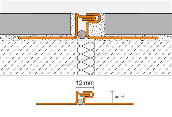 Schlüter Systems DILEX-EDP Bewegingsvoegprofiel Roestvast staal V2A E - Roestvast staal Sterkte: 10 mm Lengte: 2,5 m EDP100 | 291353
