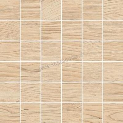  NovaBell Nordic Wood Almond 30x30 cm Mozaiek 5x5 Mat Gestructureerd Naturale NDW224N | 291503