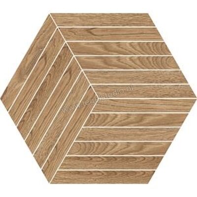  NovaBell Nordic Wood Blonde 35x40 cm Vloertegel / Wandtegel Esagona Bacchette Mat Gestructureerd Naturale NDW337N | 291536