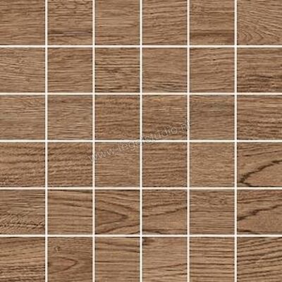 Novabell Nordic Wood Walnut 30x30 cm Mozaiek 5x5 Mat Gestructureerd Naturale NDW554N | 291620