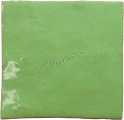 Marrakech Zelij Verde Hierba 10x10 cm Decor Glanzend Vlak Lucido MZ0910 | 294635