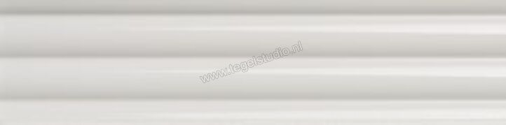 Quintessenza Marea Bassa Bianco 7.5x30 cm Wandtegel Glanzend 3D Lucido MAR113L | 294722