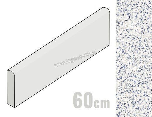  Marazzi Frammento Macro Azzurro 7x60 cm Plint Mat Vlak Naturale MN77 | 295760