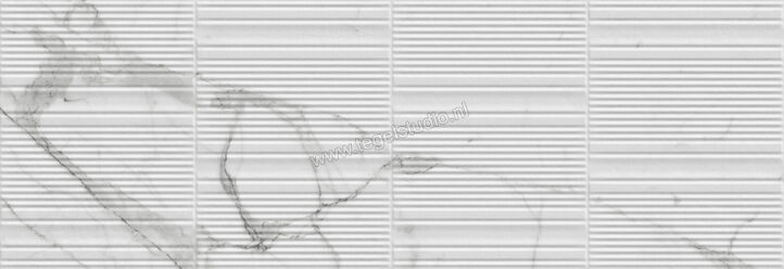  Marazzi Fabula Wall Statuario 33x100 cm Wandtegel 3D Gentle Mat Gestructureerd Naturale MN3K | 296012