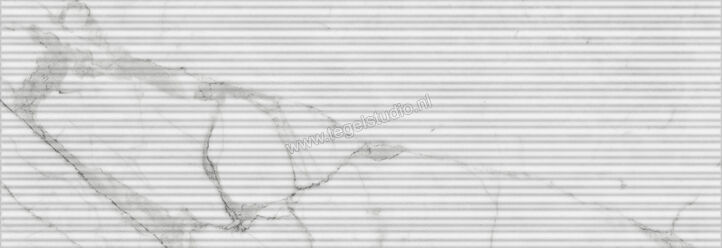  Marazzi Fabula Wall Statuario 33x100 cm Wandtegel 3D Mikado Mat Gestructureerd Naturale MN2U | 296039