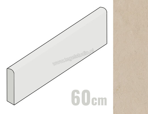  Marazzi Fabula Marfil 7x60 cm Plint Mat Vlak Naturale MP2H | 296066