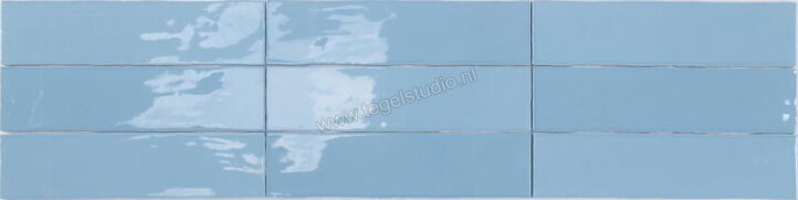 Dune Ceramica Altea Azulado 7.5x30 cm Wandtegel Glanzend Gestructureerd Gloss 188710 | 296753
