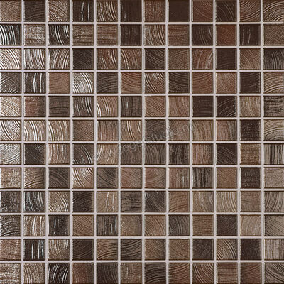 Jasba Senja Pure Wenge-Metallic 2x2 cm Mozaiek Mat Gestructureerd 3227 | 29748
