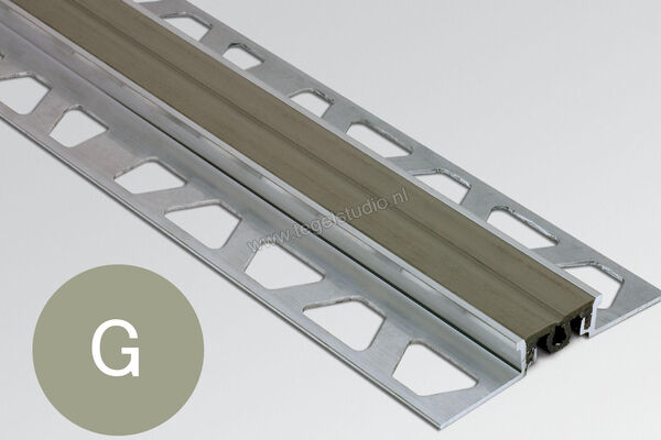  Schlüter Systems DILEX-EKSBT 20 Bouwscheidingsvoegprofiel Roestvast staal V2A G - grijs Sterkte: 14 mm Breedte: 27 mm Lengte: 2,5 m KSV2A140BT20G | 298813