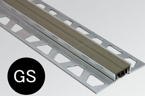  Schlüter Systems DILEX-EKSBT 20 Bouwscheidingsvoegprofiel Roestvast staal V2A GS - grafietzwart Sterkte: 14 mm Breedte: 27 mm Lengte: 2,5 m KSV2A140BT20GS | 298816