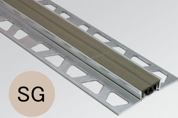  Schlüter Systems DILEX-EKSBT 20 Bouwscheidingsvoegprofiel Roestvast staal V2A SG - steengrijs Sterkte: 10 mm Breedte: 27 mm Lengte: 2,5 m KSV2A100BT20SG | 298822