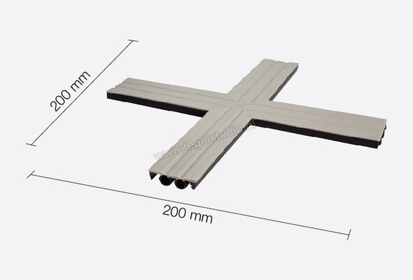 Schlüter Systems DILEX-KSBT 30/K Kruisvormige inlage Toebehoren voor KSBT 30 EPDM (ethyleeneropyeendieen) FG - voegengrijs Lengte: 0,2 m KSG30K/FG | 298882