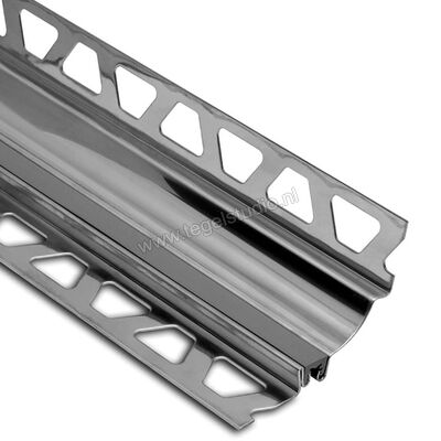 Schlüter Systems DILEX-HKS-E Holplintprofiel Roestvast staal V2A G - grijs Sterkte: 10 mm Lengte: 2,5 m HKSV2AU10/O11G | 298978