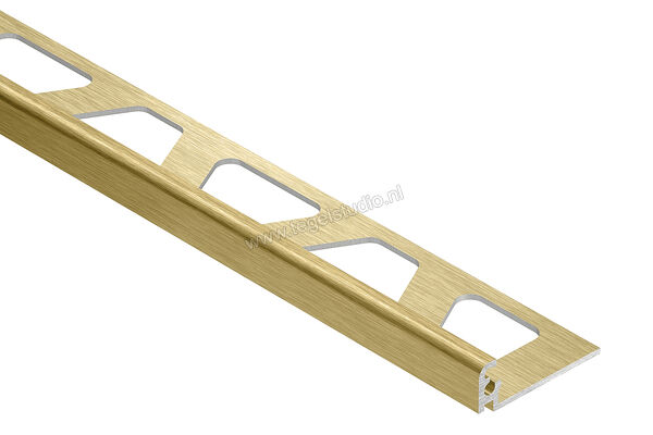  Schlüter Systems JOLLY-AMGB Afsluitprofiel Aluminium AMGB - Alu, messing geborsteld geanodiseerd Sterkte: 11 mm Lengte: 2.5 m J110AMGB | 299566