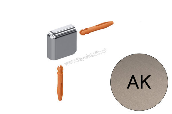  Schlüter Systems JOLLY-AK Buitenhoek 90° Aluminium AK - Alu, koperkleurig mat geanodiseerd Sterkte: 8 mm EV/J80AK | 302545