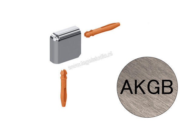  Schlüter Systems JOLLY-AKGB Buitenhoek 90° Aluminium AKGB - Alu, koper geborsteld geanodiseerd Sterkte: 10 mm EV/J100AKGB | 302554