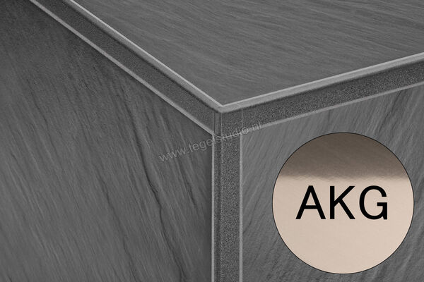  Schlüter Systems JOLLY-AKG Buitenhoek 90° Aluminium AKG - Alu, koper glanzend geanodiseerd Sterkte: 8 mm EV/J80AKG | 302566