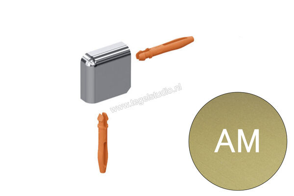  Schlüter Systems JOLLY-AM Buitenhoek 90° Aluminium AM - Alu, messingkleurig mat geanodiseerd Sterkte: 8 mm EV/J80AM | 302572