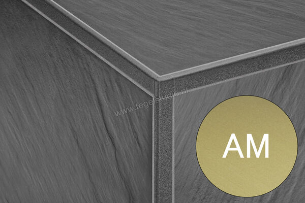  Schlüter Systems JOLLY-AM Buitenhoek 90° Aluminium AM - Alu, messingkleurig mat geanodiseerd Sterkte: 8 mm EV/J80AM | 302575