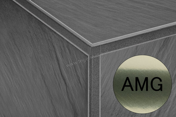  Schlüter Systems JOLLY-AMG Buitenhoek 90° Aluminium AMG - Alu, messing geborsteld geanodiseerd Sterkte: 8 mm EV/J80AMG | 302593