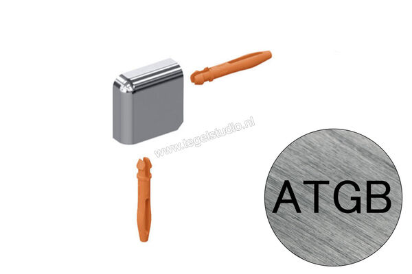 Schlüter Systems JOLLY-ATGB Buitenhoek 90° Aluminium ATGB - Alu. titanium geborsteld geanodiseerd Sterkte: 10 mm EV/J100ATGB | 302608