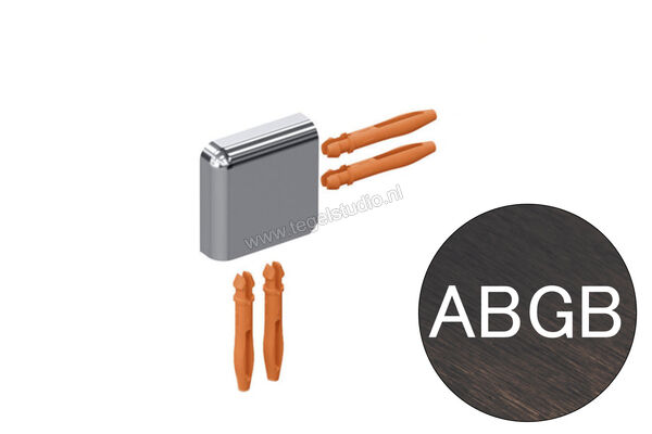  Schlüter Systems JOLLY-ABGB Buitenhoek 90° Aluminium ABGB - Alu, antiek brons geborsteld geanodiseerd Sterkte: 12,5 mm EV/J125ABGB | 303151