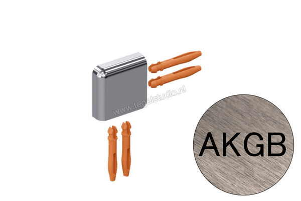  Schlüter Systems JOLLY-AKGB Buitenhoek 90° Aluminium AKGB - Alu, koper geborsteld geanodiseerd Sterkte: 12,5 mm EV/J125AKGB | 303214