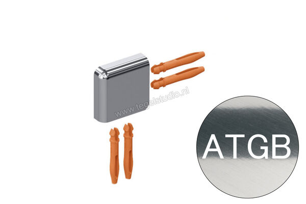 Schlüter Systems JOLLY-ATG Buitenhoek 90° Aluminium ATG - Alu. titanium glanzend geanodiseerd Sterkte: 12,5 mm EV/J125ATG | 303277