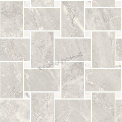  Sant Agostino Trumarmi Silver 30x30 cm Decor Maxi Rete Krystal Glanzend Vlak Krystal CSAMRTSK30 | 305459