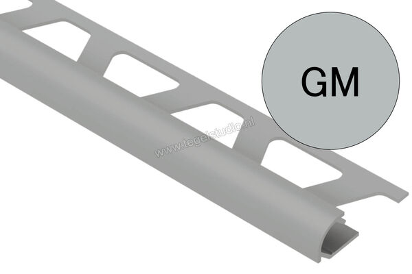 Schlüter Systems RONDEC-AC Afsluitprofiel Aluminium GM - grijsmetallic Sterkte: 10 mm Lengte: 2,5 m RO100GM | 306869