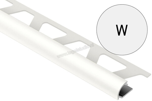 Schlüter Systems RONDEC-AC Afsluitprofiel Aluminium W - wit Sterkte: 12,5 mm Lengte: 2,5 m RO125W | 306905