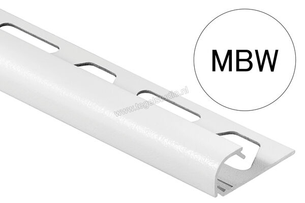 Schlüter Systems RONDEC-AC Afsluitprofiel Aluminium MBW - zuiver wit mat Sterkte: 11 mm Lengte: 2,5 m RO110MBW | 306995