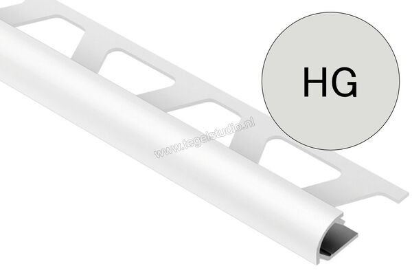 Schlüter Systems RONDEC-AC Afsluitprofiel Aluminium HG - lichtgrijs Sterkte: 10 mm Lengte: 2,5 m RO100HG | 307052