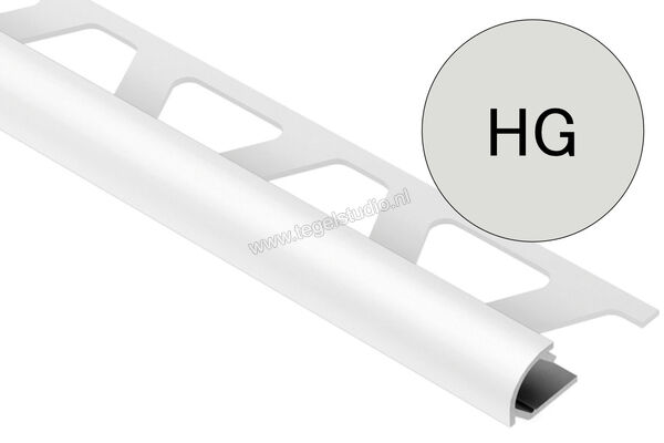 Schlüter Systems RONDEC-AC Afsluitprofiel Aluminium HG - lichtgrijs Sterkte: 8 mm Lengte: 2,5 m RO80HG | 307052