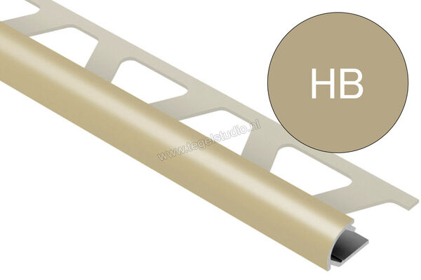 Schlüter Systems RONDEC-AC Afsluitprofiel Aluminium HB - lichtbeige Sterkte: 10 mm Lengte: 2,5 m RO100HB | 307076