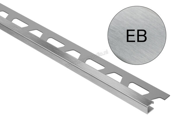 Schlüter Systems QUADEC-EB Afsluitprofiel Roestvast staal V2A geborsteld EB - Roestvast staal geborsteld Sterkte: 11 mm Lengte: 2,50 m Q110EB | 307721