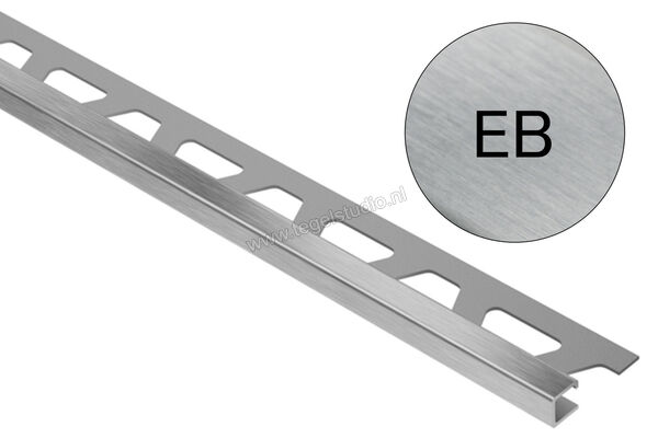 Schlüter Systems QUADEC-EB Afsluitprofiel Roestvast staal V2A geborsteld EB - Roestvast staal geborsteld Sterkte: 12,5 mm Lengte: 2,50 m Q125EB | 307721