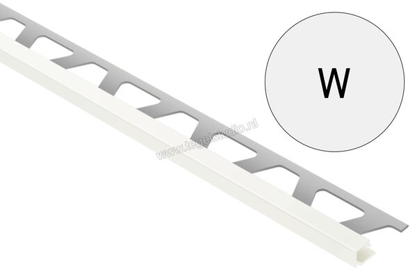 Schlüter Systems QUADEC-AC Afsluitprofiel Aluminium W - wit Sterkte: 6 mm Lengte: 2,50 m Q60W | 307730