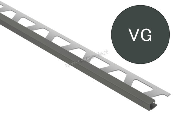 Schlüter Systems QUADEC-AC Afsluitprofiel Aluminium VG - verkeersgrijs Sterkte: 10 mm Lengte: 2,50 m Q100VG | 307739