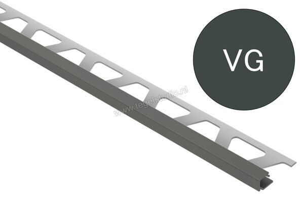 Schlüter Systems QUADEC-AC Afsluitprofiel Aluminium VG - verkeersgrijs Sterkte: 11 mm Lengte: 2,50 m Q110VG | 307739