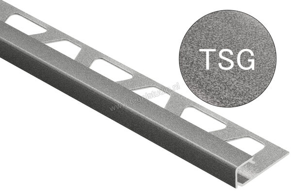 Schlüter Systems QUADEC-TSG Afsluitprofiel Aluminium TSG - structuur-gecoat grijs Sterkte: 11 mm Lengte: 2,50 m Q110TSG | 307757