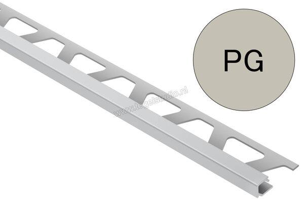 Schlüter Systems QUADEC-AC Afsluitprofiel Aluminium PG - pastelgrijs Sterkte: 10 mm Lengte: 2,50 m Q100PG | 307775