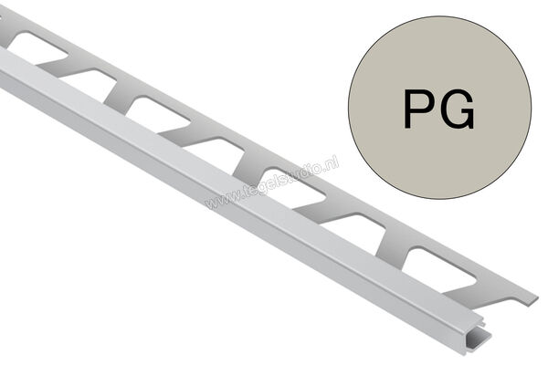 Schlüter Systems QUADEC-AC Afsluitprofiel Aluminium PG - pastelgrijs Sterkte: 11 mm Lengte: 2,50 m Q110PG | 307775